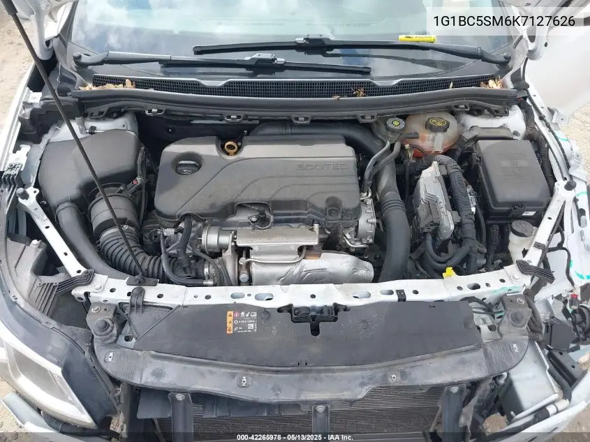 2019 Chevrolet Cruze Ls VIN: 1G1BC5SM6K7127626 Lot: 42265978