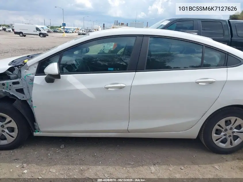 2019 Chevrolet Cruze Ls VIN: 1G1BC5SM6K7127626 Lot: 42265978