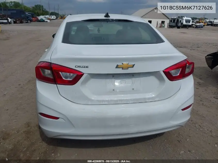 2019 Chevrolet Cruze Ls VIN: 1G1BC5SM6K7127626 Lot: 42265978