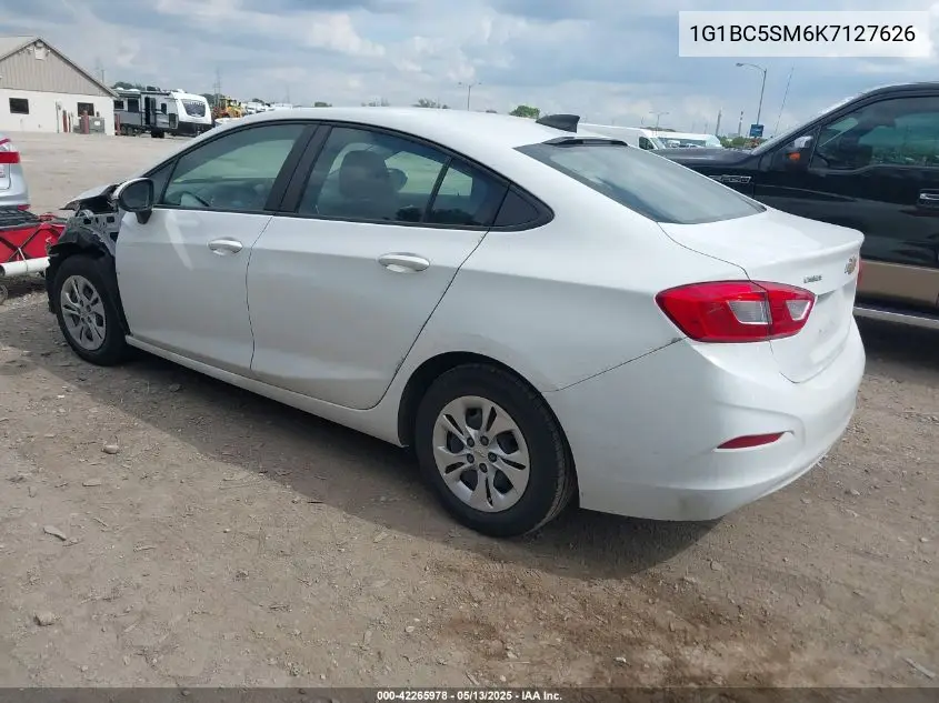 2019 Chevrolet Cruze Ls VIN: 1G1BC5SM6K7127626 Lot: 42265978