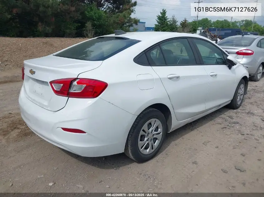 2019 Chevrolet Cruze Ls VIN: 1G1BC5SM6K7127626 Lot: 42265978