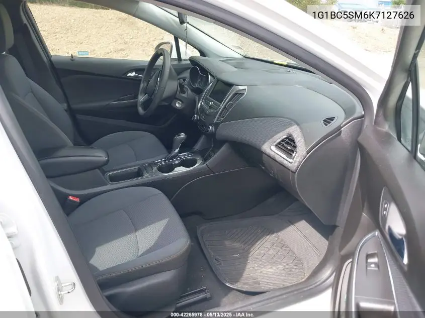 2019 Chevrolet Cruze Ls VIN: 1G1BC5SM6K7127626 Lot: 42265978