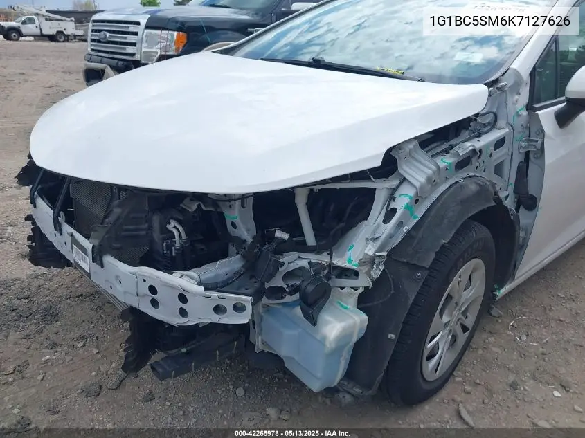 2019 Chevrolet Cruze Ls VIN: 1G1BC5SM6K7127626 Lot: 42265978