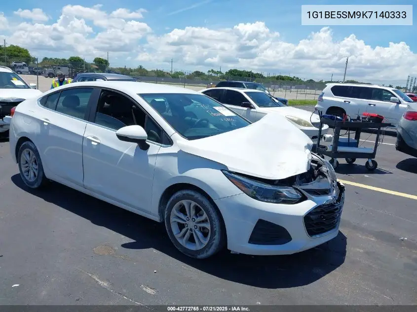 2019 Chevrolet Cruze Lt VIN: 1G1BE5SM9K7140333 Lot: 42772765