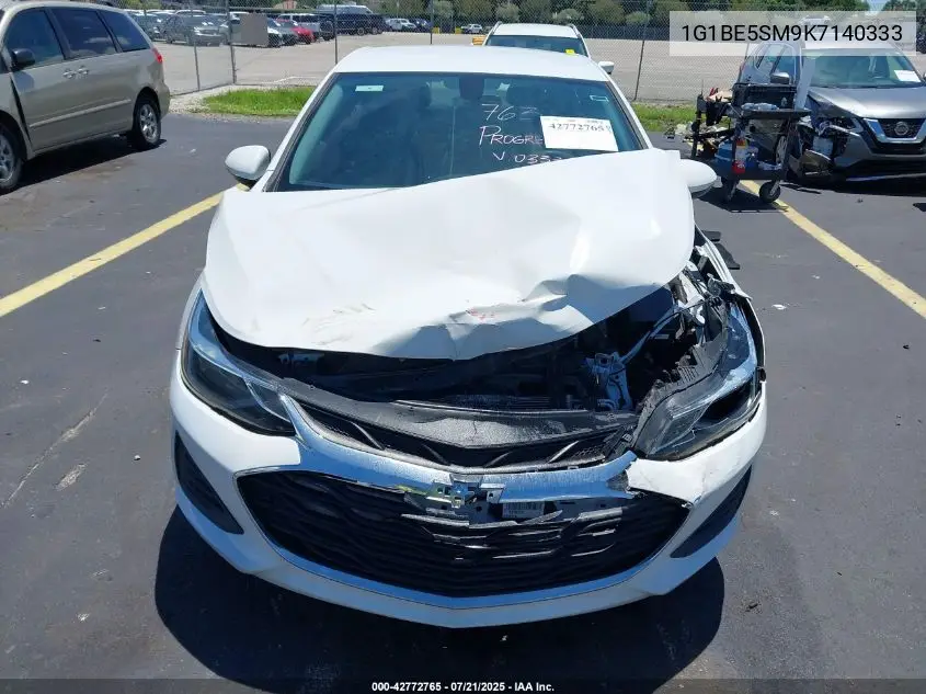 2019 Chevrolet Cruze Lt VIN: 1G1BE5SM9K7140333 Lot: 42772765