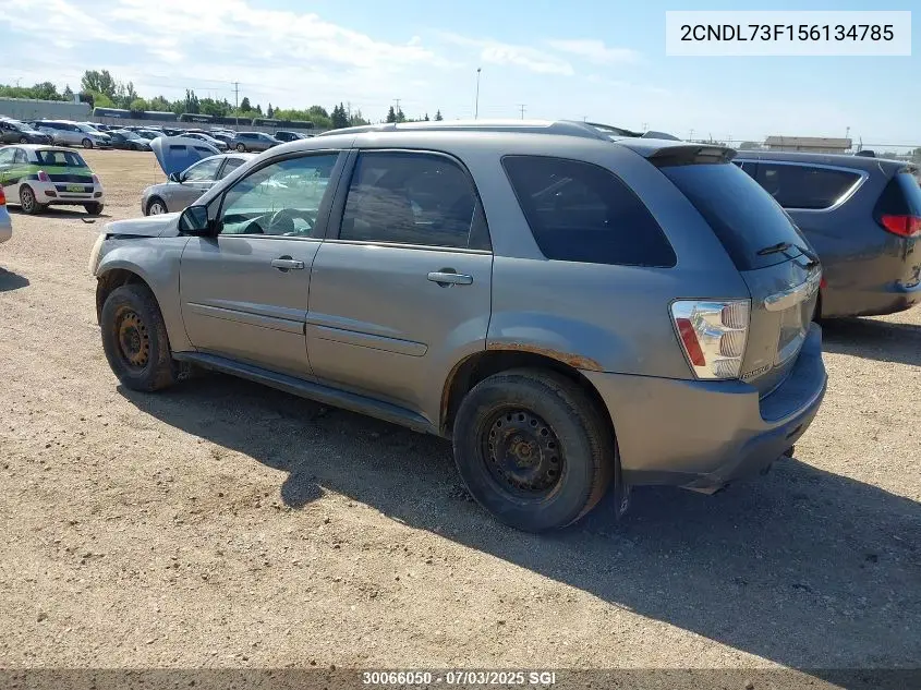 2005 Chevrolet Equinox Lt VIN: 2CNDL73F156134785 Lot: 30066050