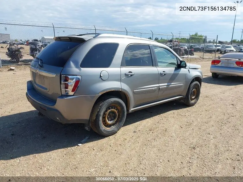 2005 Chevrolet Equinox Lt VIN: 2CNDL73F156134785 Lot: 30066050
