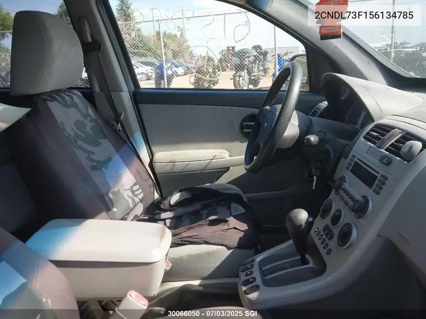 2005 Chevrolet Equinox Lt VIN: 2CNDL73F156134785 Lot: 30066050