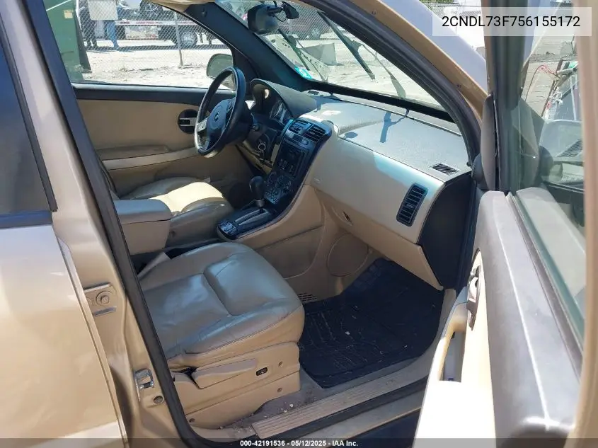 2005 Chevrolet Equinox Lt VIN: 2CNDL73F756155172 Lot: 42191536