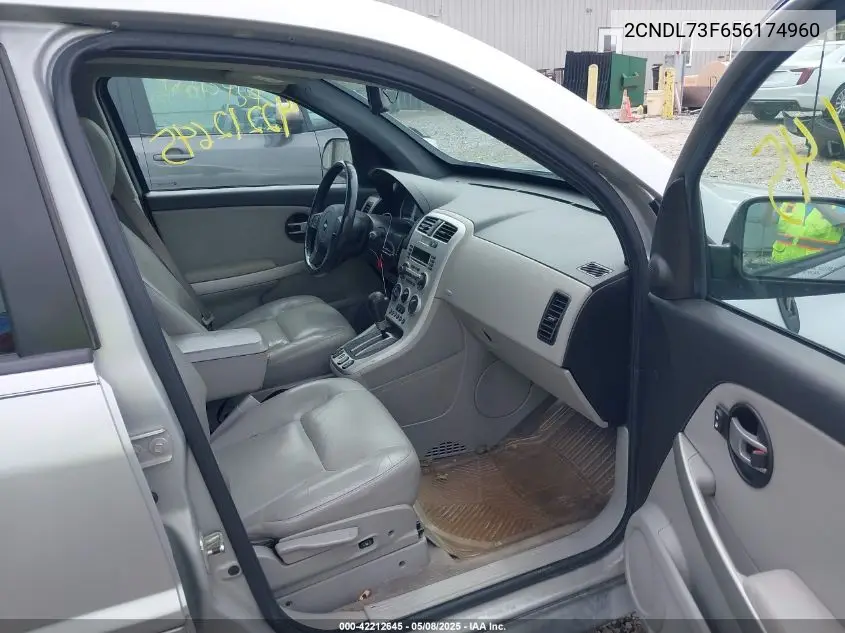 2005 Chevrolet Equinox Lt VIN: 2CNDL73F656174960 Lot: 42212645