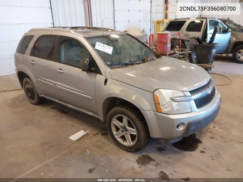 2005 Chevrolet Equinox Lt VIN: 2CNDL73F356080700 Lot: 42213235