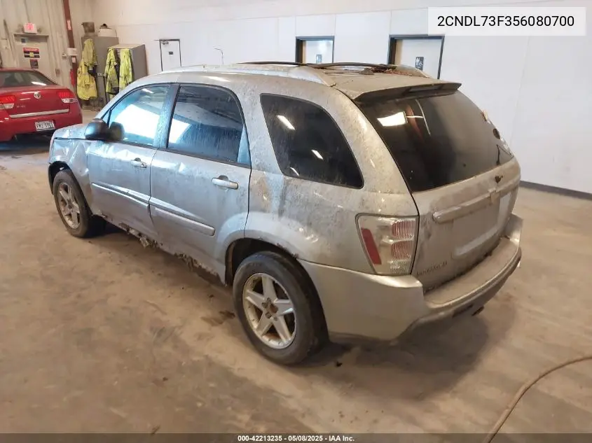 2005 Chevrolet Equinox Lt VIN: 2CNDL73F356080700 Lot: 42213235