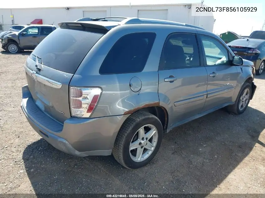 2005 Chevrolet Equinox Lt VIN: 2CNDL73F856105929 Lot: 42216845