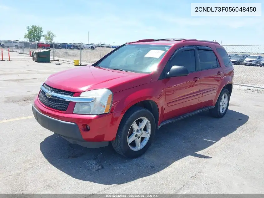 2005 Chevrolet Equinox Lt VIN: 2CNDL73F056048450 Lot: 42232854