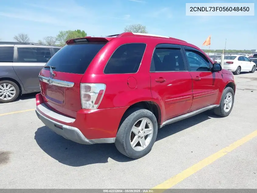 2005 Chevrolet Equinox Lt VIN: 2CNDL73F056048450 Lot: 42232854