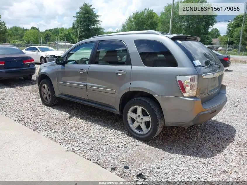 2005 Chevrolet Equinox Lt VIN: 2CNDL63F156179056 Lot: 42242233