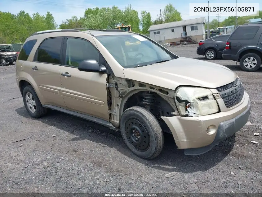 2005 Chevrolet Equinox Ls VIN: 2CNDL23FX56105871 Lot: 42246043