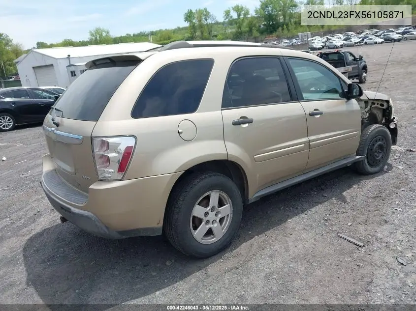2005 Chevrolet Equinox Ls VIN: 2CNDL23FX56105871 Lot: 42246043