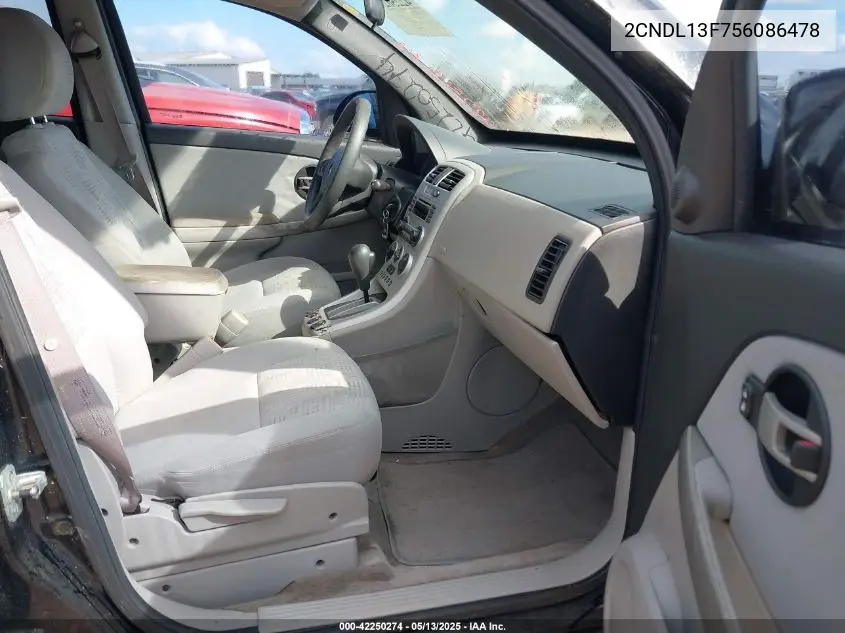 2005 Chevrolet Equinox Ls VIN: 2CNDL13F756086478 Lot: 42250274