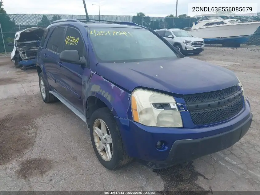 2005 Chevrolet Equinox Lt VIN: 2CNDL63F556085679 Lot: 42517044