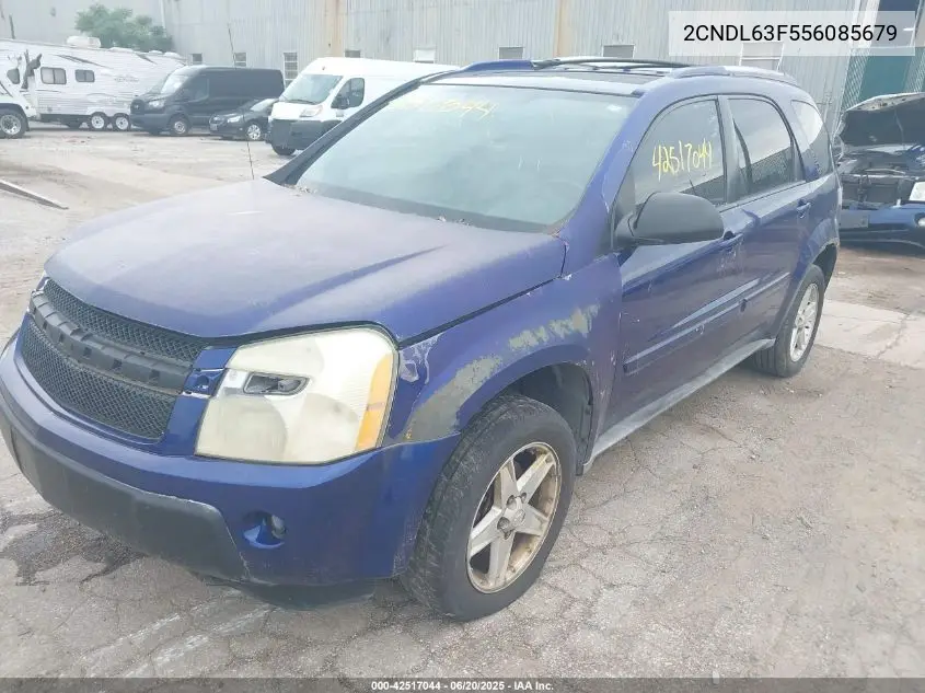 2005 Chevrolet Equinox Lt VIN: 2CNDL63F556085679 Lot: 42517044