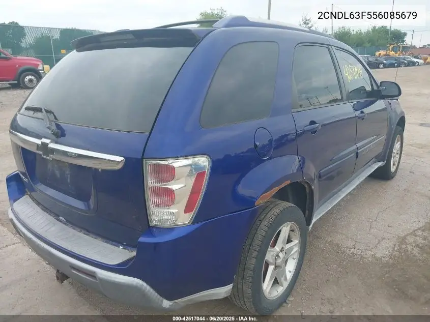 2005 Chevrolet Equinox Lt VIN: 2CNDL63F556085679 Lot: 42517044