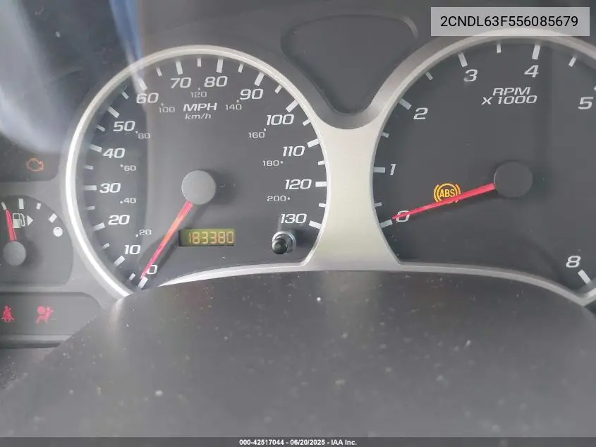 2005 Chevrolet Equinox Lt VIN: 2CNDL63F556085679 Lot: 42517044