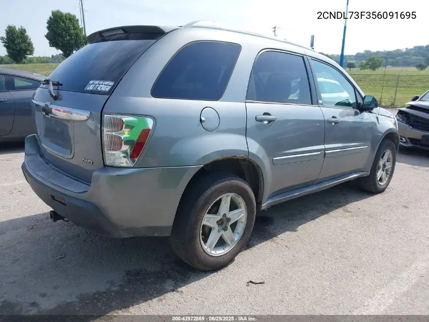 2005 Chevrolet Equinox Lt VIN: 2CNDL73F356091695 Lot: 42572869