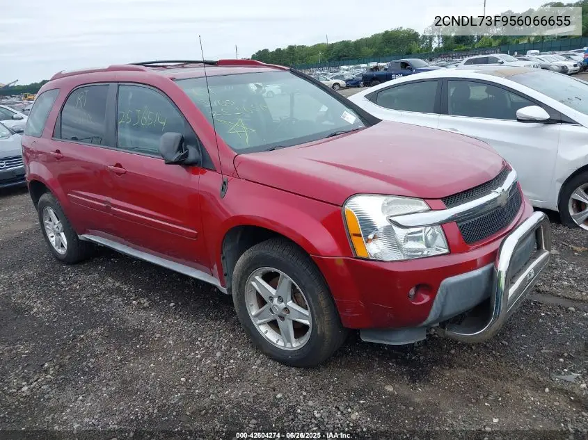 2005 Chevrolet Equinox Lt VIN: 2CNDL73F956066655 Lot: 42604274