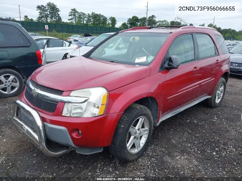 2005 Chevrolet Equinox Lt VIN: 2CNDL73F956066655 Lot: 42604274