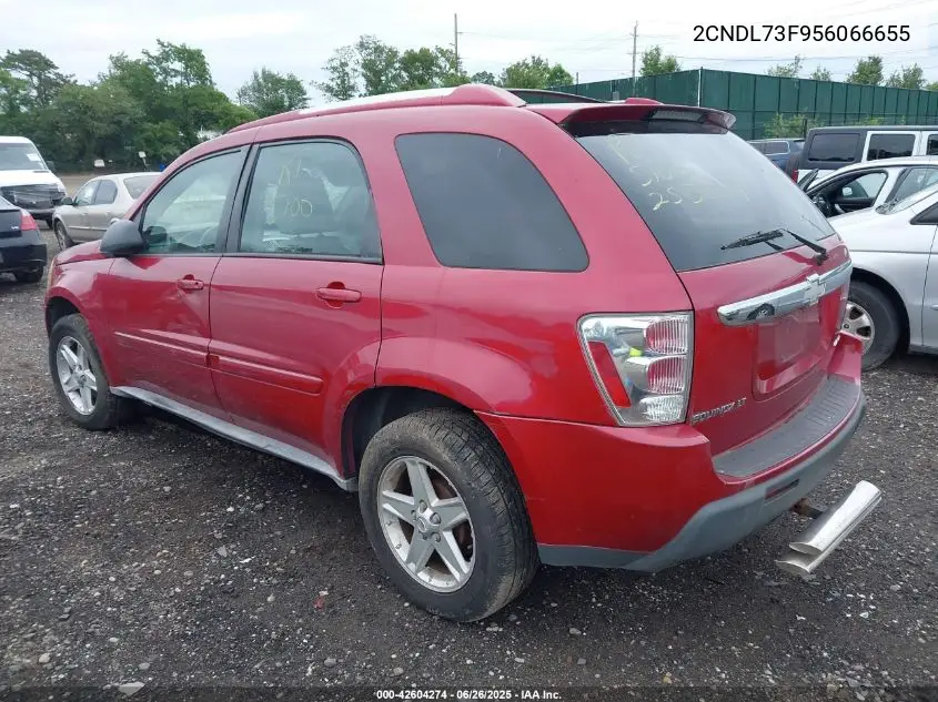 2005 Chevrolet Equinox Lt VIN: 2CNDL73F956066655 Lot: 42604274