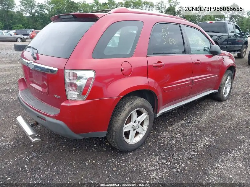 2005 Chevrolet Equinox Lt VIN: 2CNDL73F956066655 Lot: 42604274