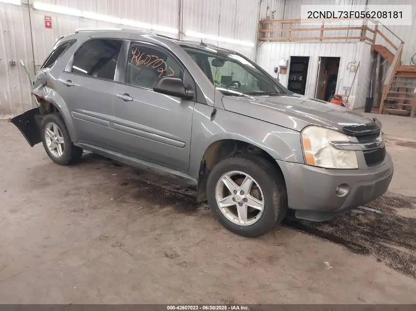 2005 Chevrolet Equinox Lt VIN: 2CNDL73F056208181 Lot: 42607023