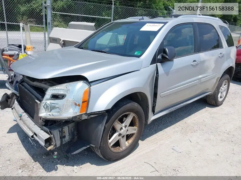 2005 Chevrolet Equinox Lt VIN: 2CNDL73F156158388 Lot: 42610937