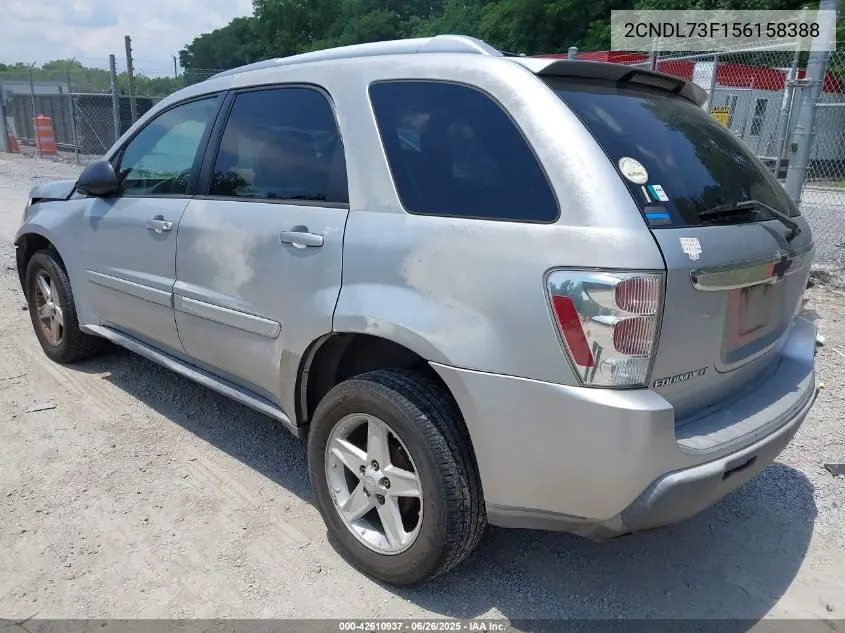 2005 Chevrolet Equinox Lt VIN: 2CNDL73F156158388 Lot: 42610937