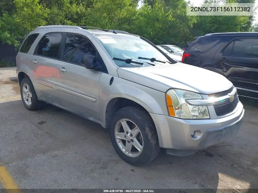 2005 Chevrolet Equinox Lt VIN: 2CNDL73F156112382 Lot: 42616750