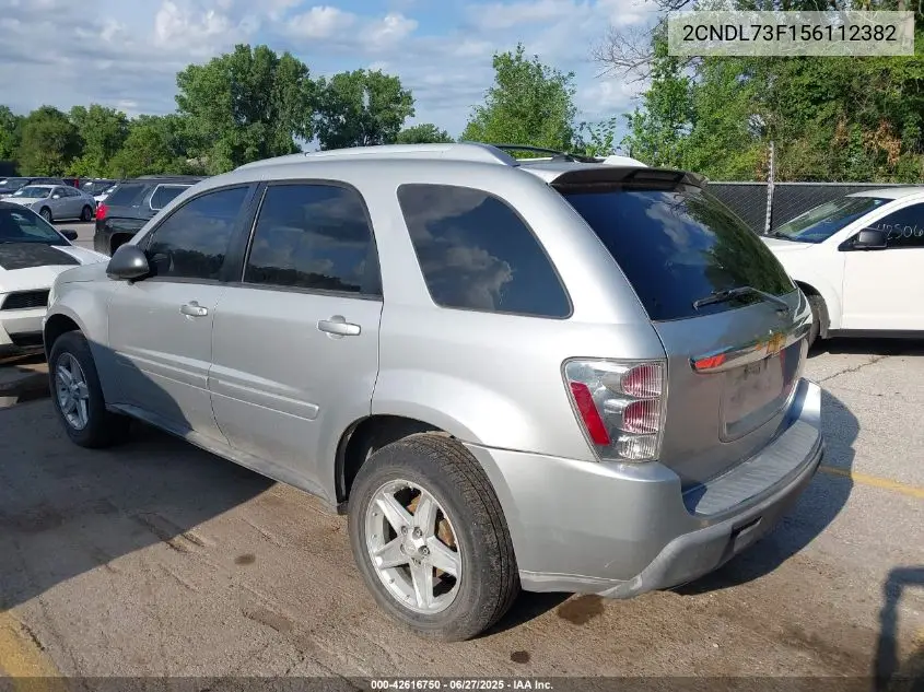 2005 Chevrolet Equinox Lt VIN: 2CNDL73F156112382 Lot: 42616750