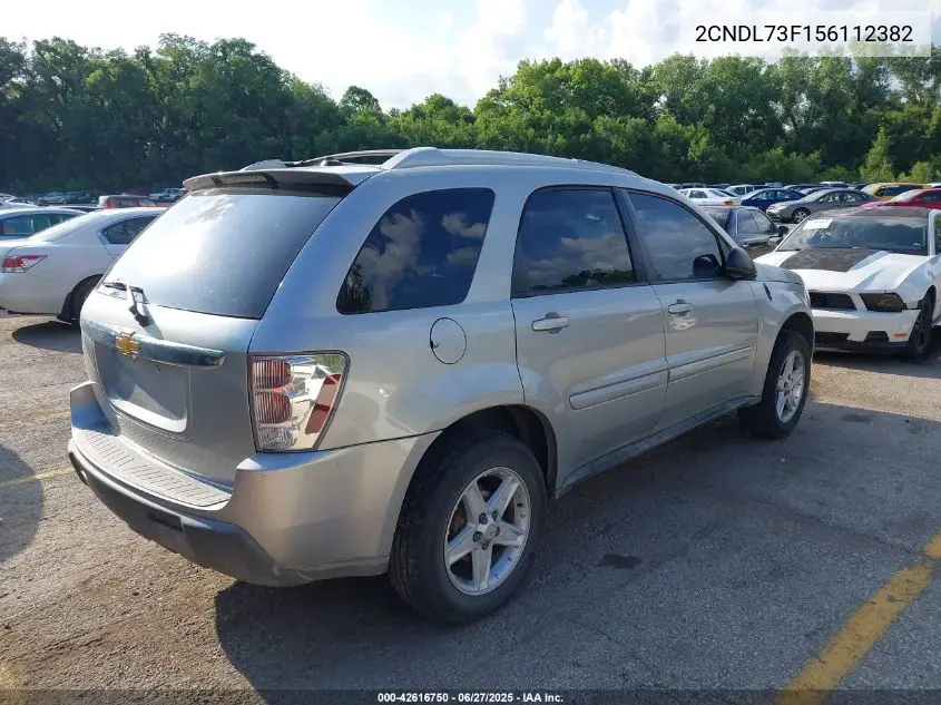 2005 Chevrolet Equinox Lt VIN: 2CNDL73F156112382 Lot: 42616750