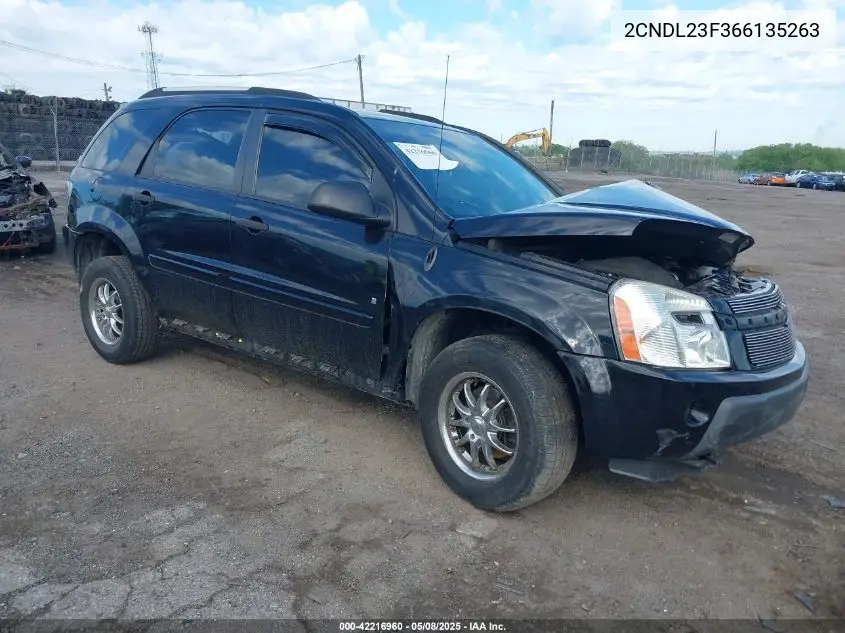 2006 Chevrolet Equinox Ls VIN: 2CNDL23F366135263 Lot: 42216960