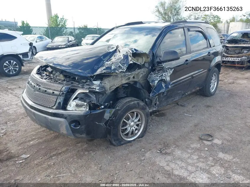 2006 Chevrolet Equinox Ls VIN: 2CNDL23F366135263 Lot: 42216960