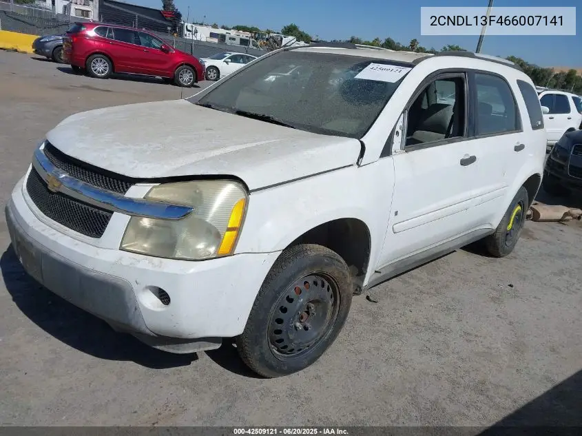 2006 Chevrolet Equinox Ls VIN: 2CNDL13F466007141 Lot: 42509121