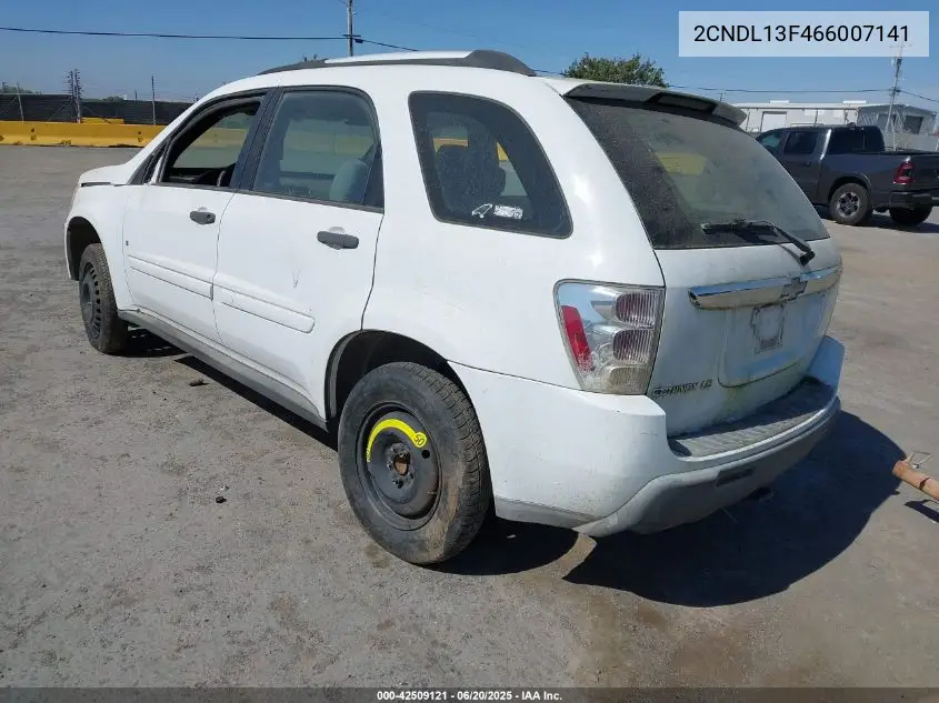 2006 Chevrolet Equinox Ls VIN: 2CNDL13F466007141 Lot: 42509121