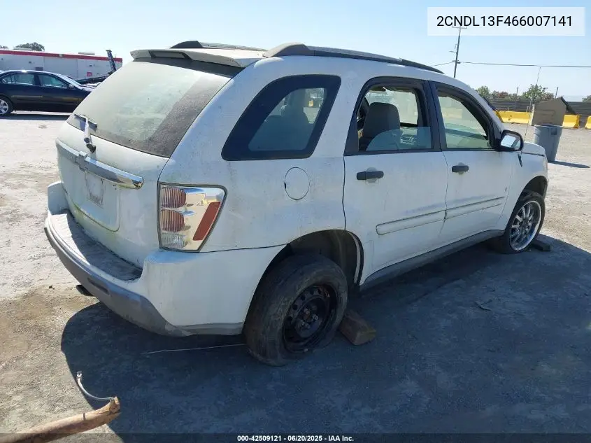 2006 Chevrolet Equinox Ls VIN: 2CNDL13F466007141 Lot: 42509121