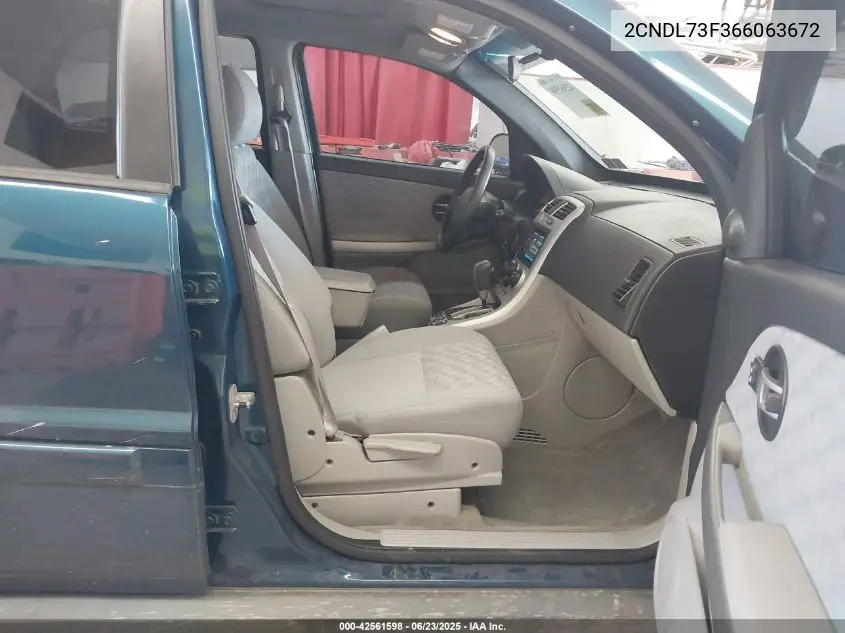 2006 Chevrolet Equinox Lt VIN: 2CNDL73F366063672 Lot: 42561598