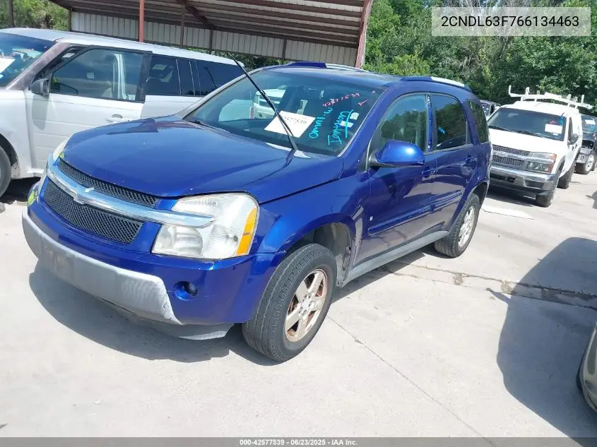 2006 Chevrolet Equinox Lt VIN: 2CNDL63F766134463 Lot: 42577539