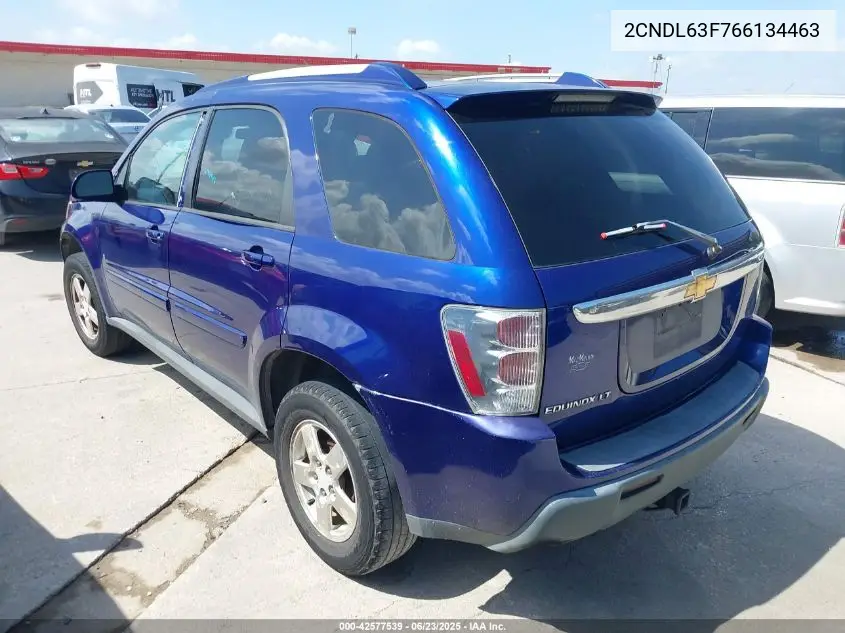 2006 Chevrolet Equinox Lt VIN: 2CNDL63F766134463 Lot: 42577539