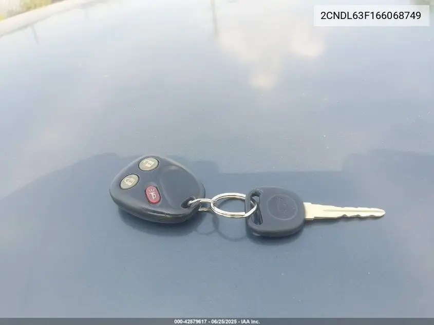 2006 Chevrolet Equinox Lt VIN: 2CNDL63F166068749 Lot: 42579617