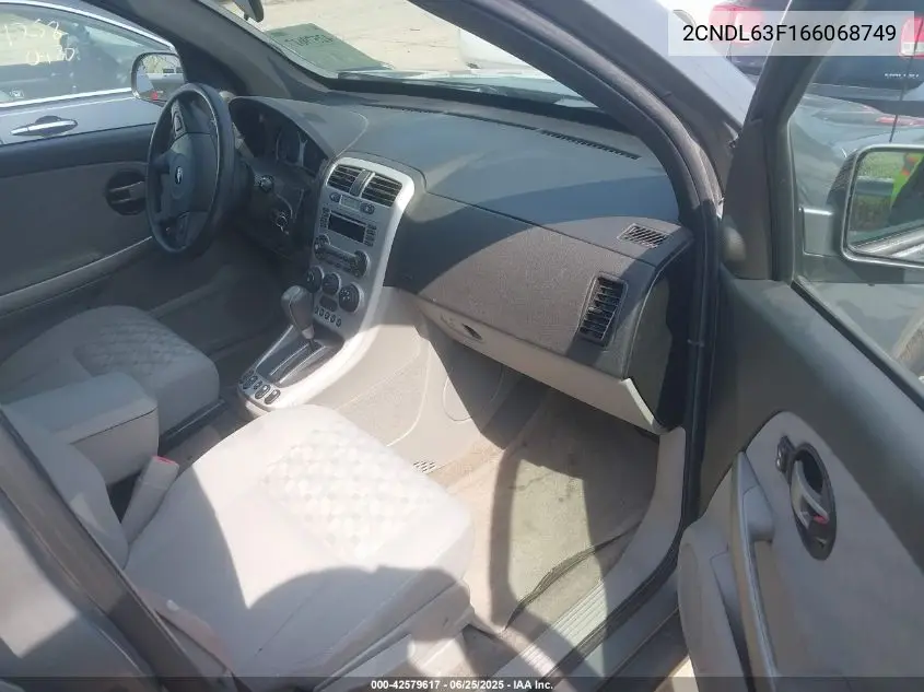2006 Chevrolet Equinox Lt VIN: 2CNDL63F166068749 Lot: 42579617