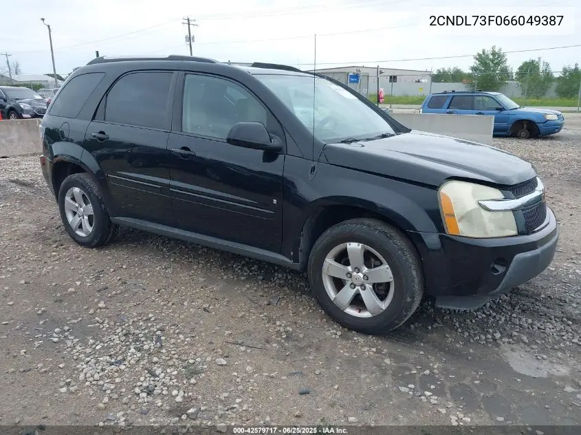 2006 Chevrolet Equinox Lt VIN: 2CNDL73F066049387 Lot: 42579717