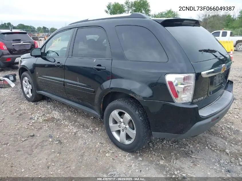 2006 Chevrolet Equinox Lt VIN: 2CNDL73F066049387 Lot: 42579717